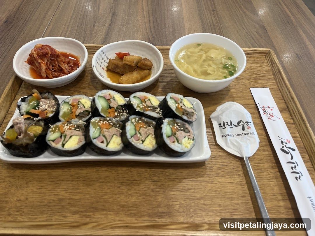 Korean Restaurant Meal Spread