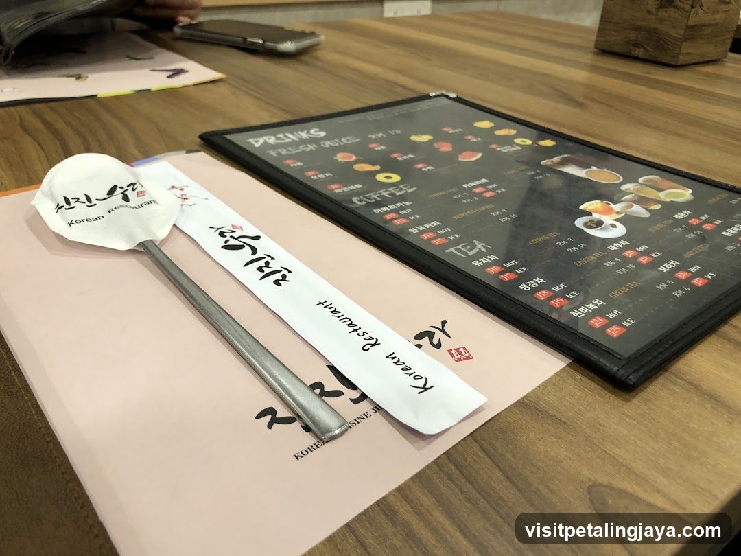 Korean Restaurant Table Setting