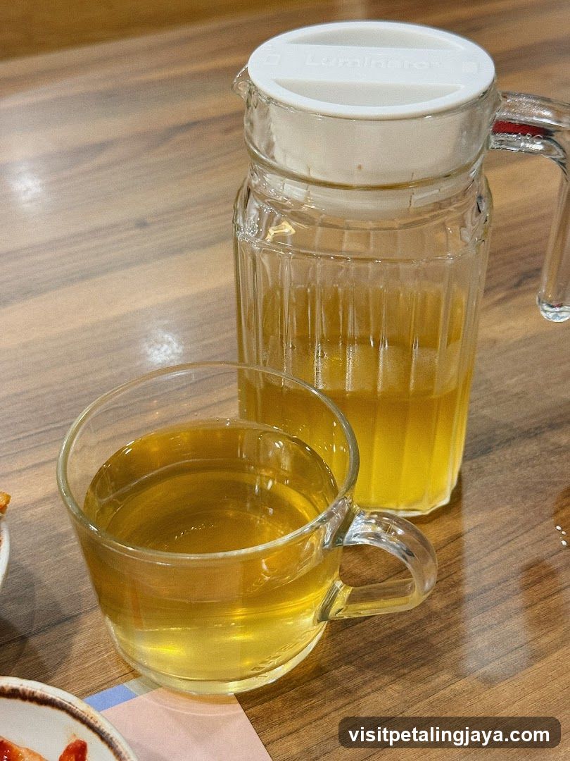 Tea and Pitcher on Wooden Table