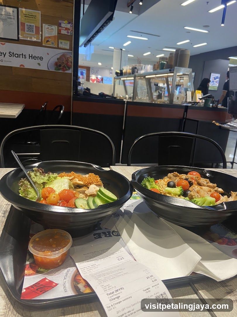 Food Bowls in a Food Court