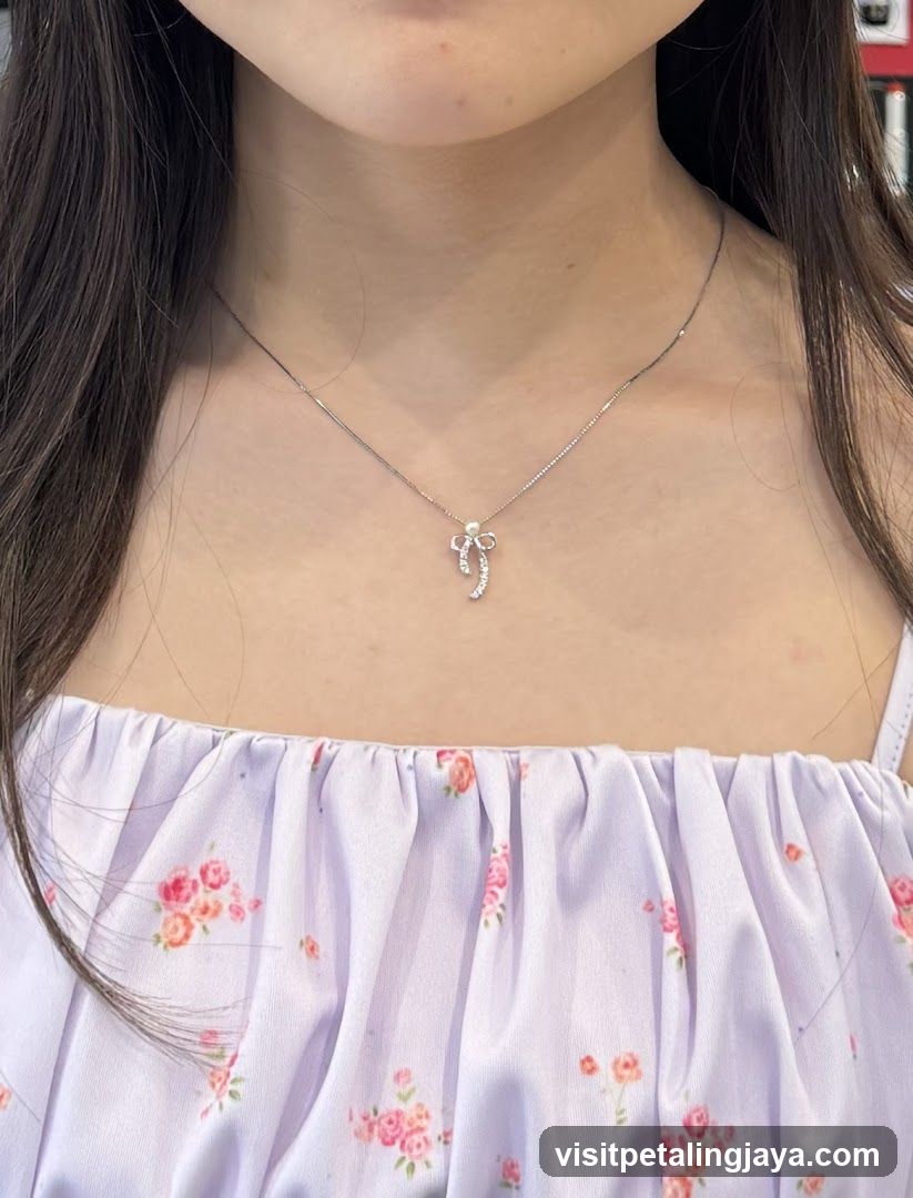 Necklace with Bow Pendant