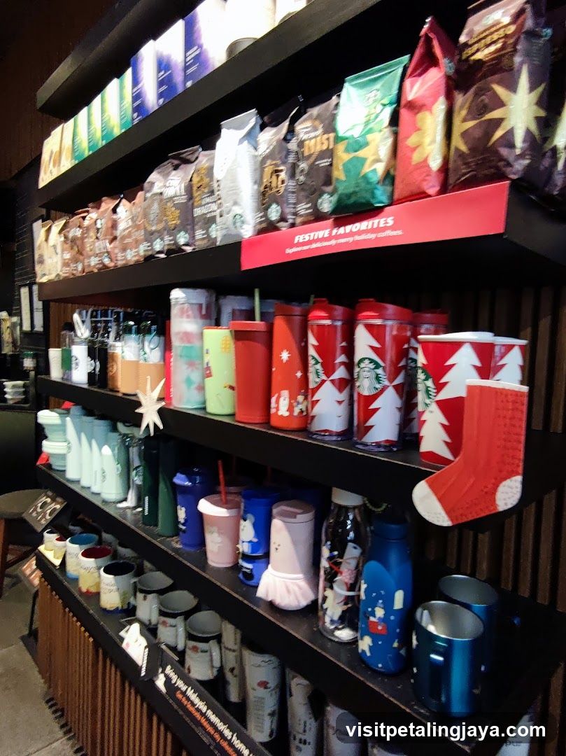 Starbucks Holiday Merchandise Display