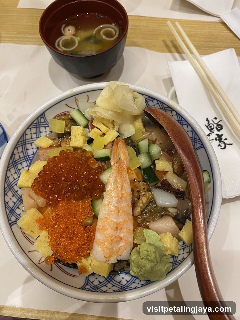 Bowl of Japanese Rice Dish with Toppings
