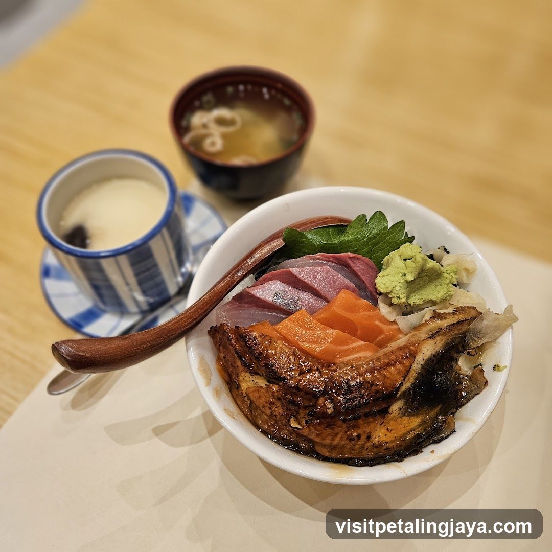 Japanese Bowl with Sashimi and Broth