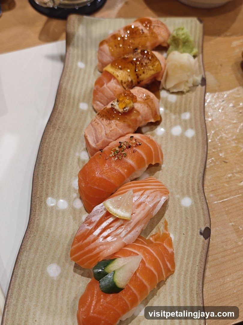 Sushi Platter with Salmon Nigiri
