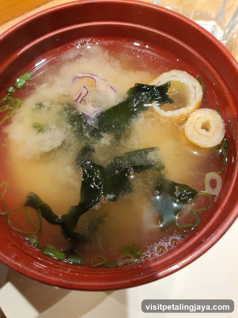 Miso Soup with Tofu and Seaweed
