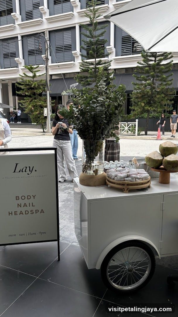 Outdoor Beauty Product Display