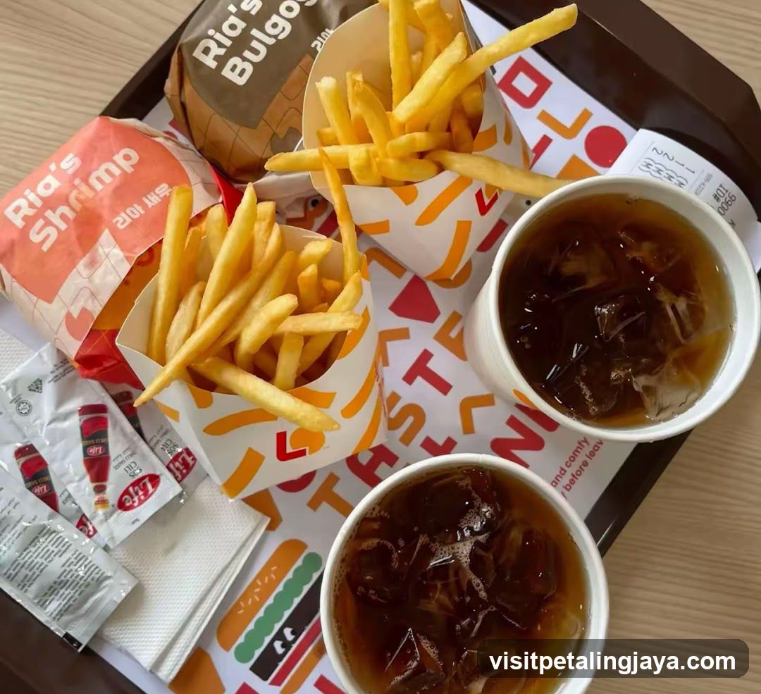 Fast Food Meal Tray