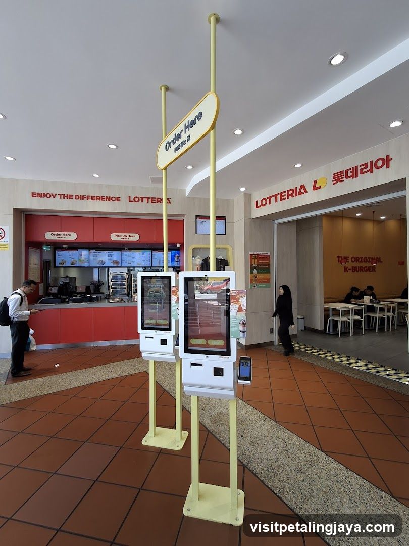 Lotteria Self-Ordering Kiosk Area