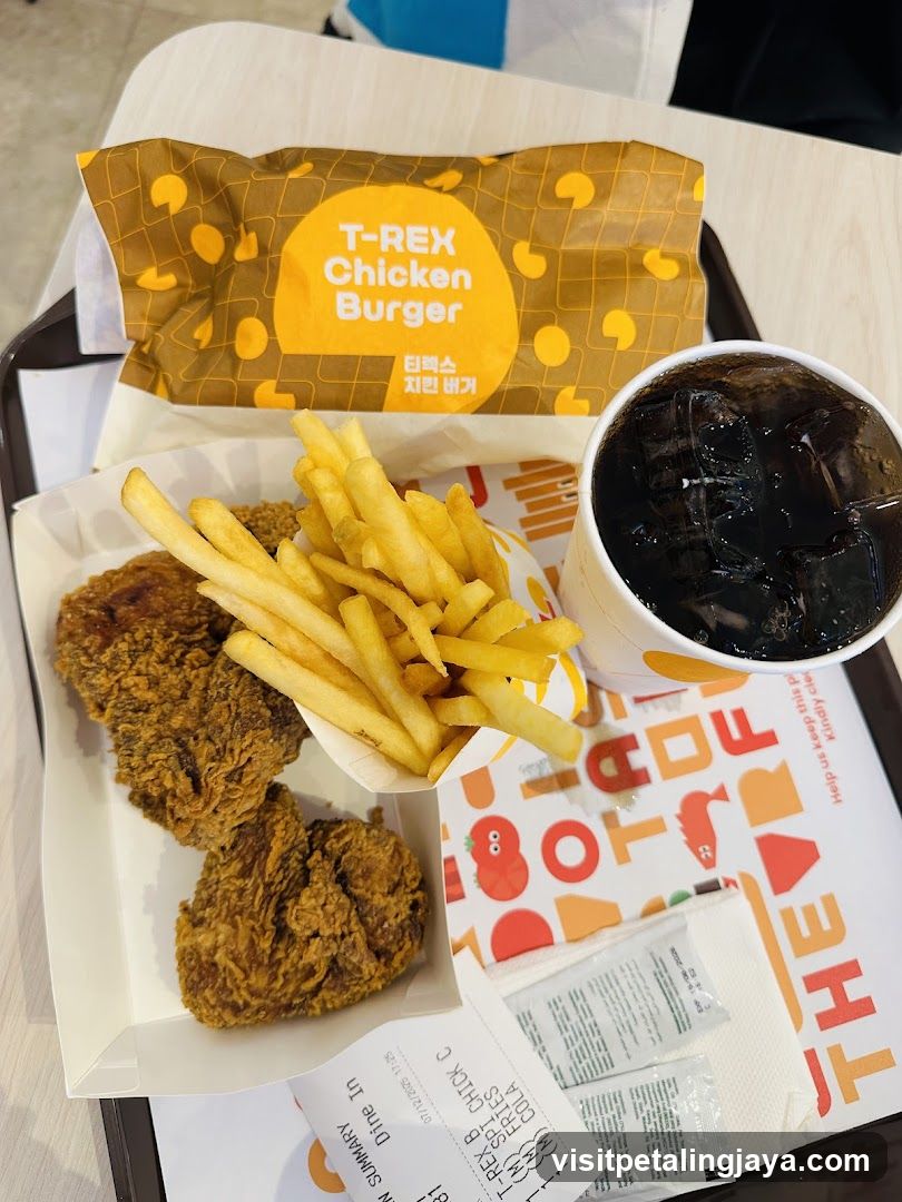 T-Rex Chicken Burger Meal