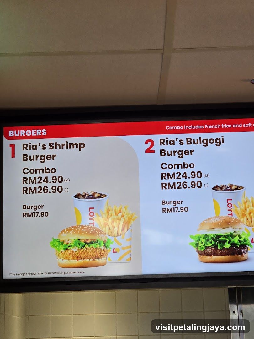 Burger Menu Board