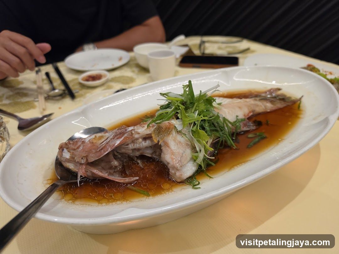 Steamed Fish with Ginger and Scallion Sauce