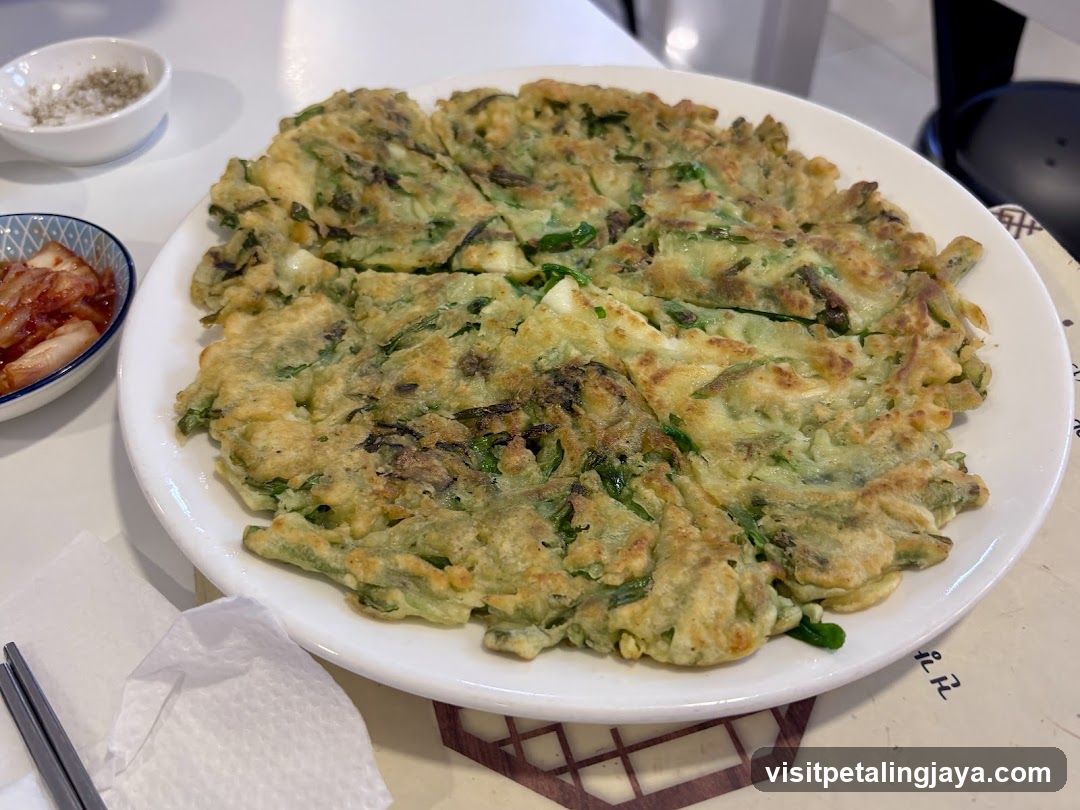 Korean Pancake (Jokbal or similar vegetable pancake)