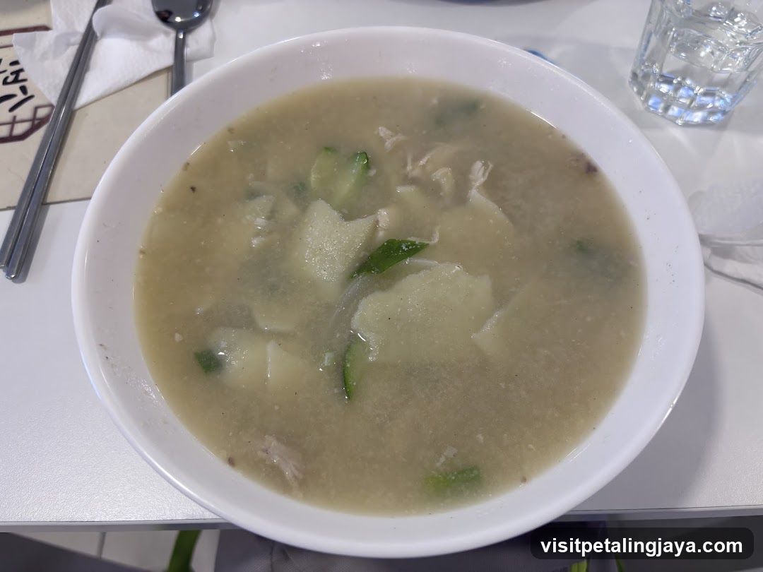 Bowl of Soup with Vegetables and Meat