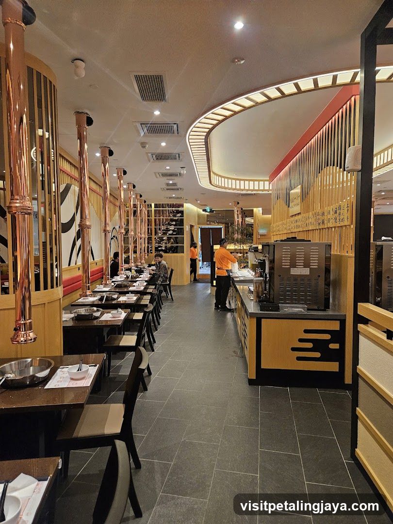 Restaurant Interior with Copper Chimneys