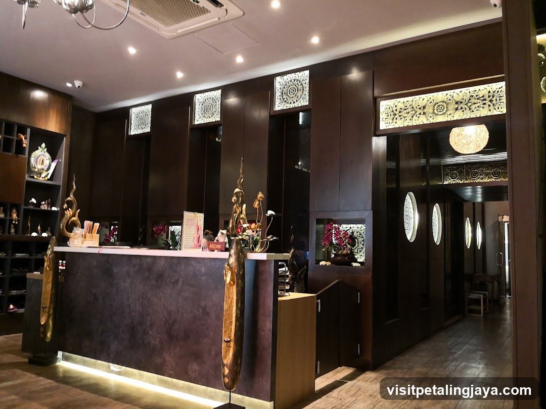 Interior of a Thai-style establishment