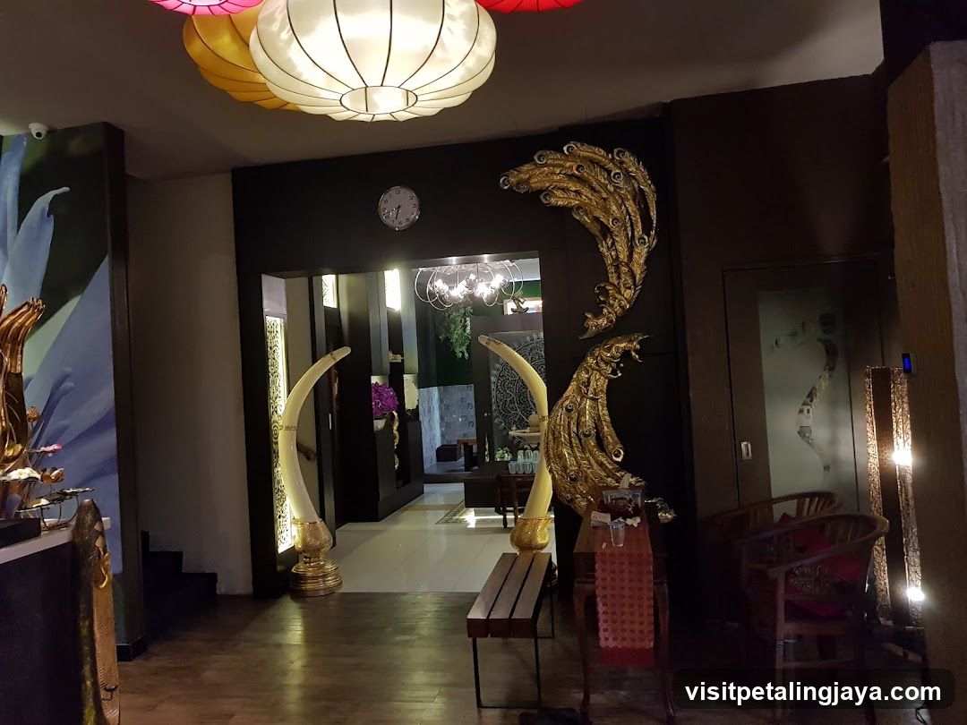 Interior of a Thai-style establishment