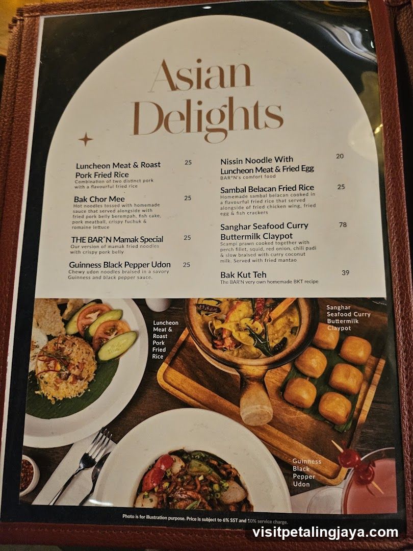 Asian Delights Menu