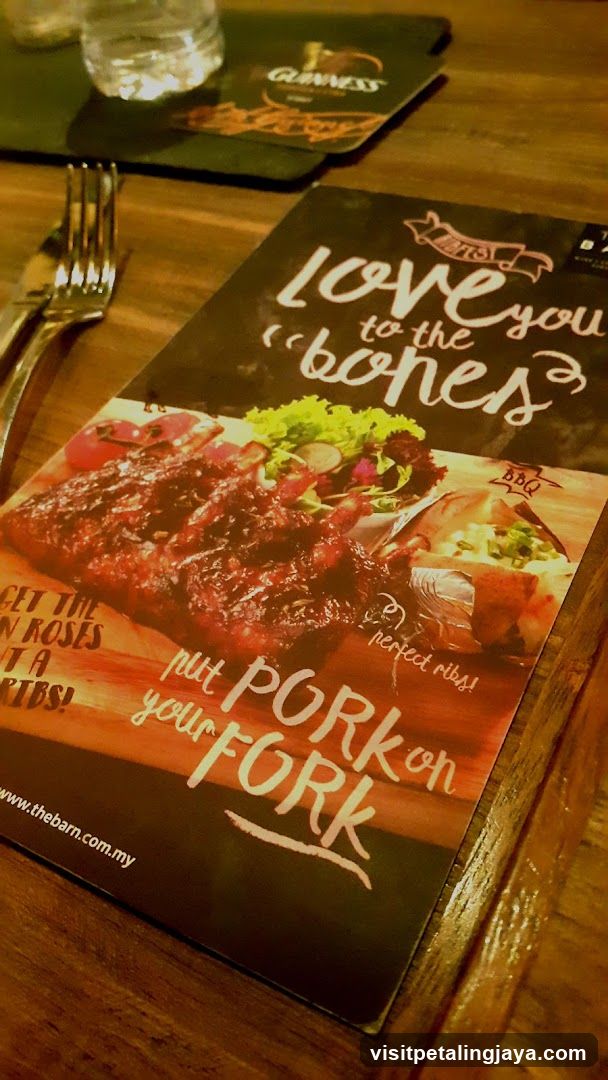 Restaurant Table Setting with Menu