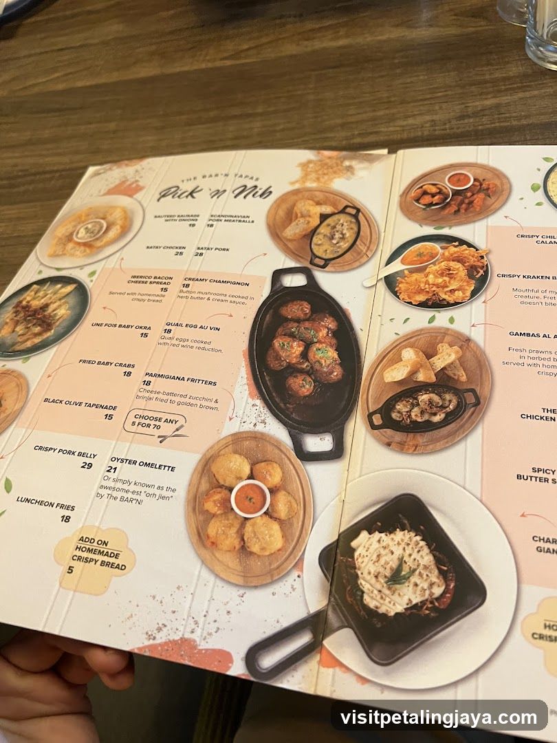 Pick 'n' Nib Menu