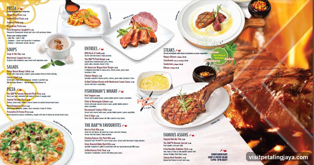 Restaurant Menu Spread