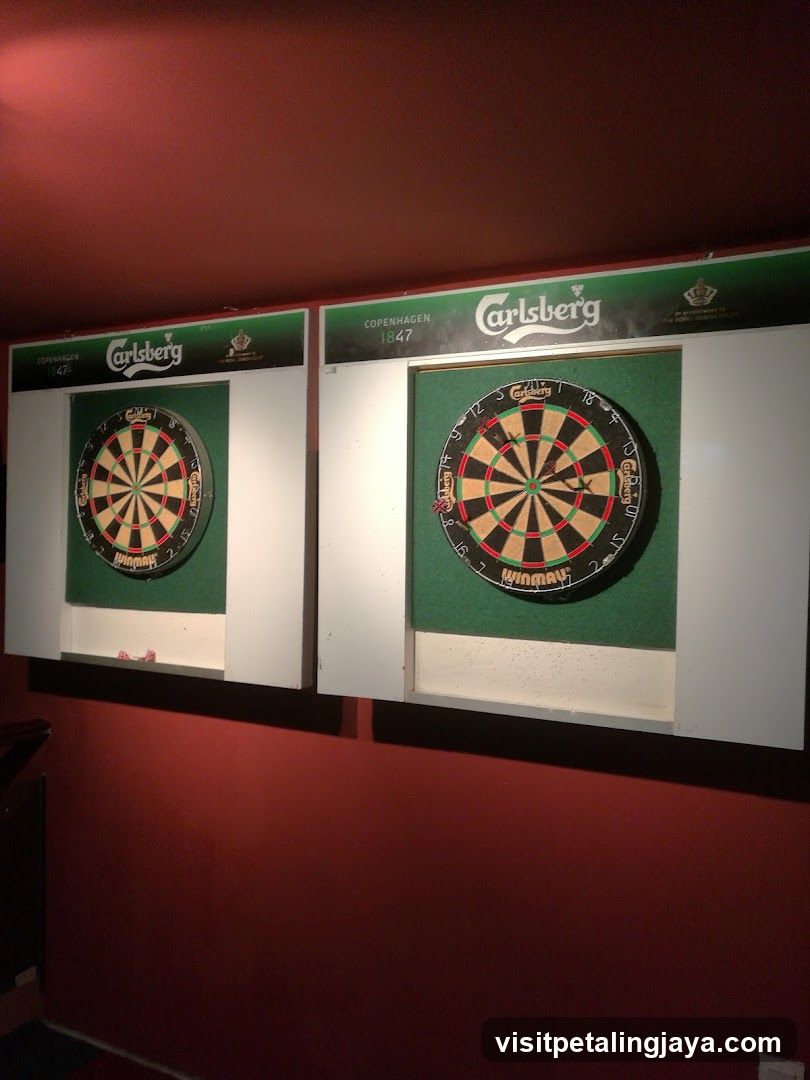 Dartboards with Carlsberg branding