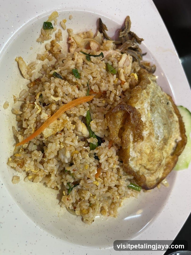 Fried Rice with Fried Egg and Pickled Vegetables