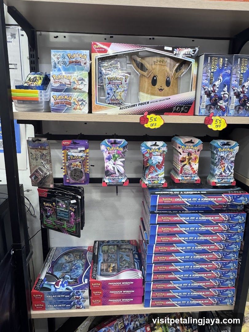 Pokemon merchandise display