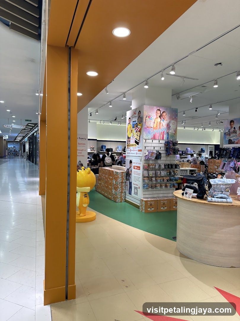 Interior of a retail store with merchandise display