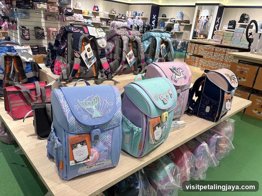 Backpack Display in Store