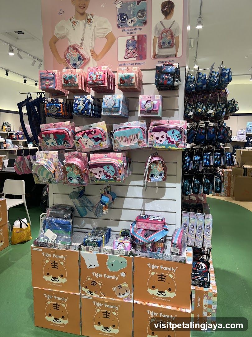 Tiger Family Merchandise Display