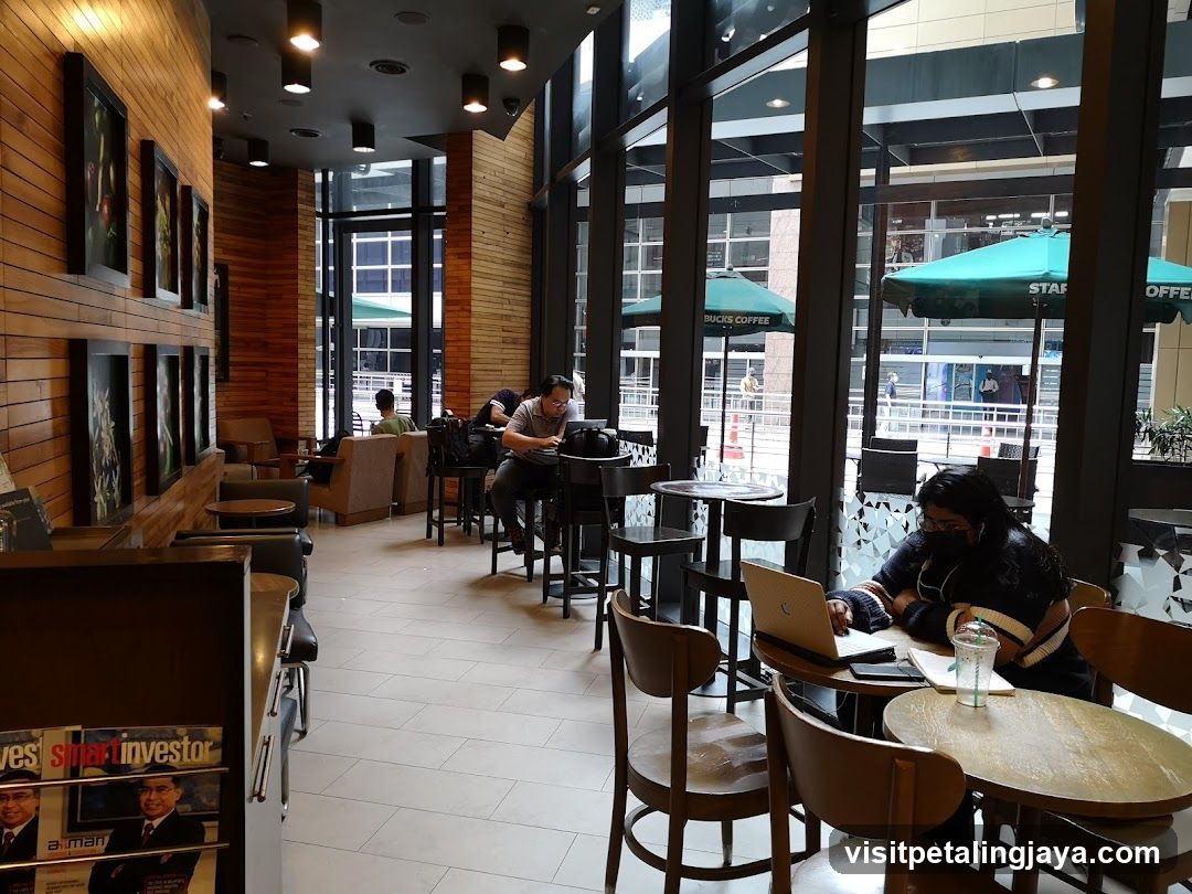 Coffee Shop Interior with Outdoor Seating
