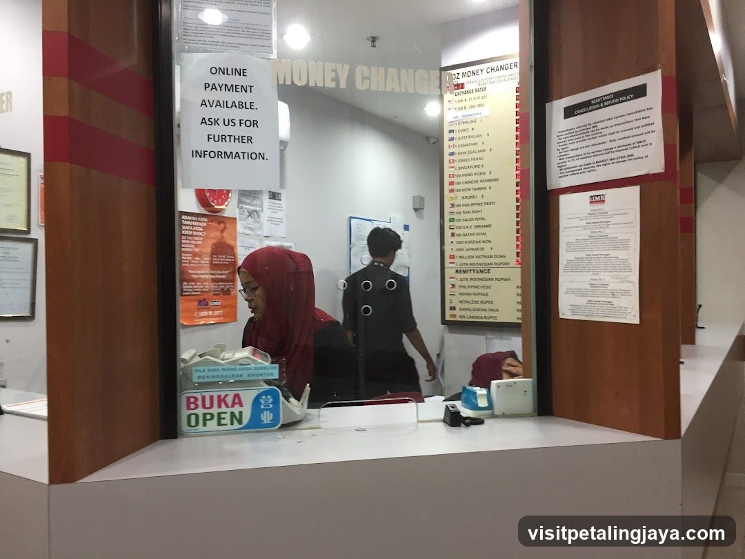Money Exchange Counter Interior