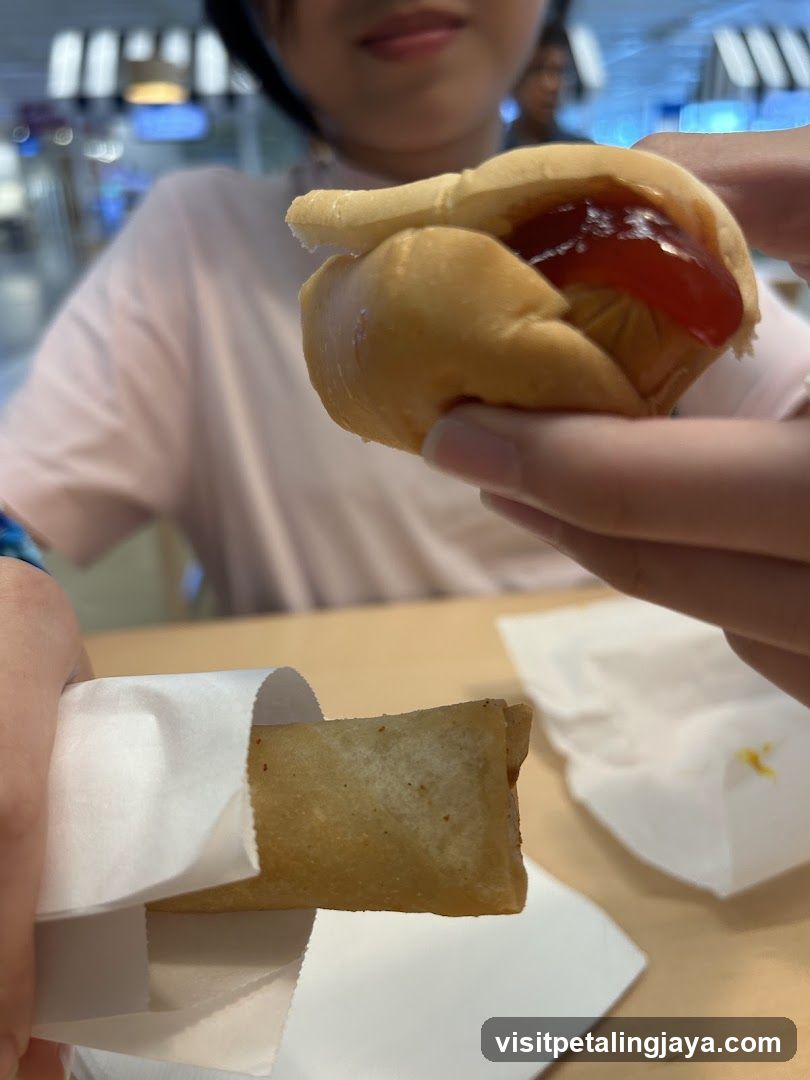 Food items on table