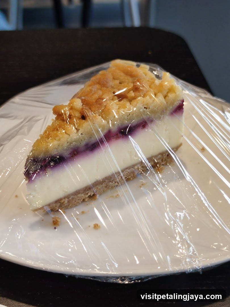 Slice of layered dessert