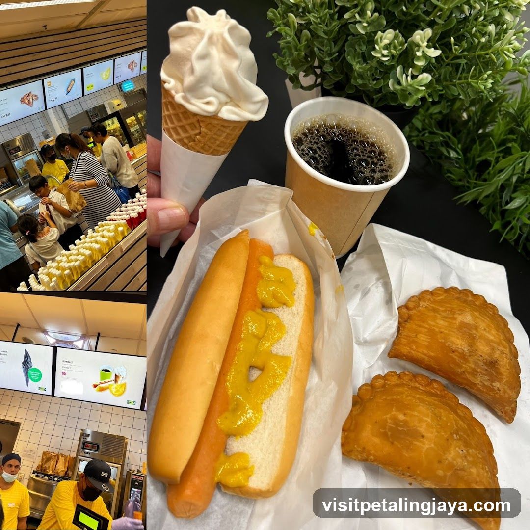 Food and Store Interior Collage