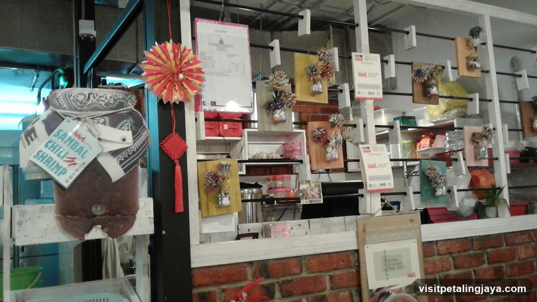 Decorated Shop Interior with Hanging Items