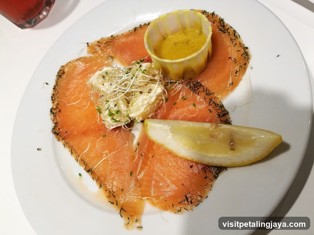 Smoked Salmon Platter with Lemon and Dill