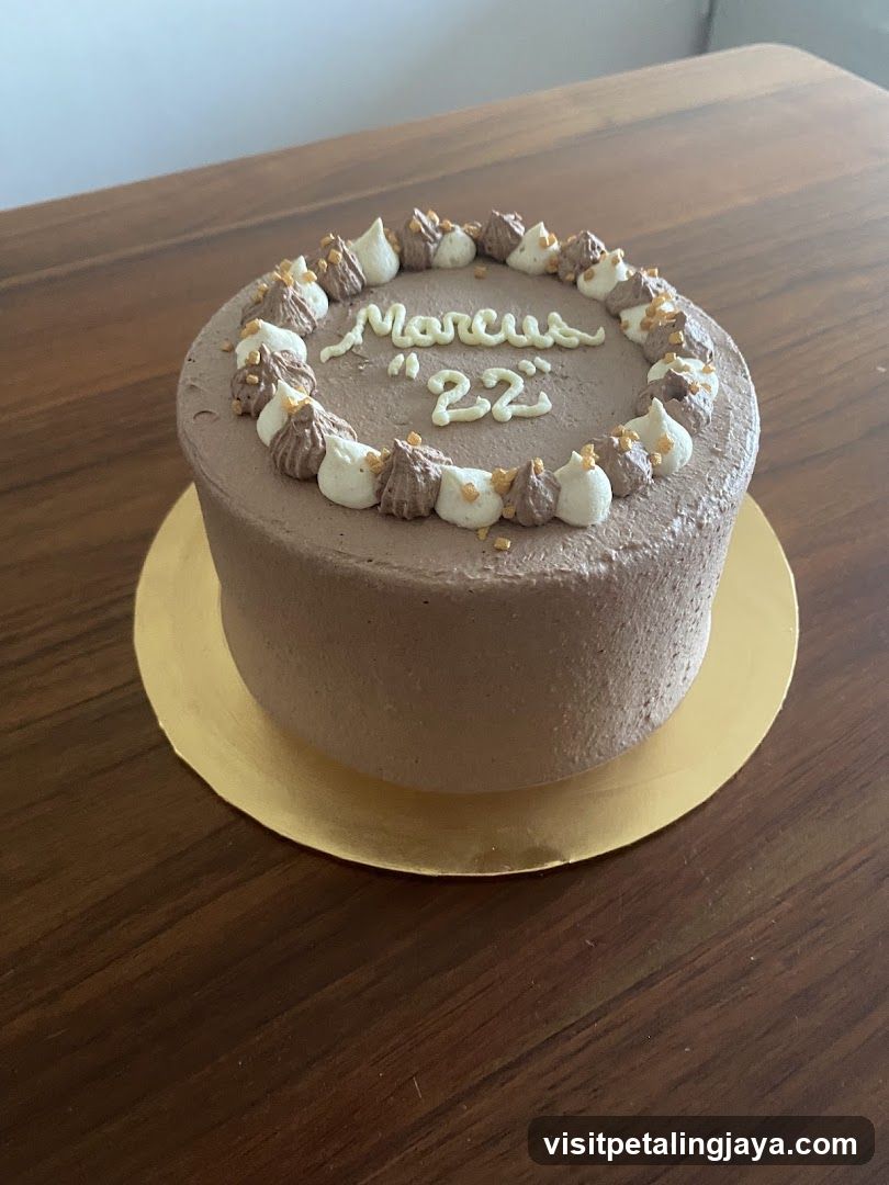 Chocolate Cake with Meringue Decorations