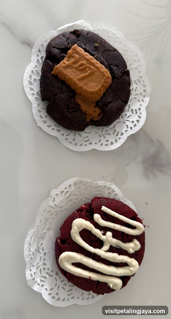 Decorated Cookies on Doilies