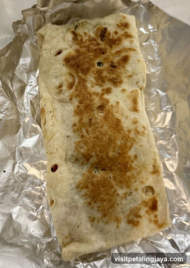 Fried Wrap on Foil