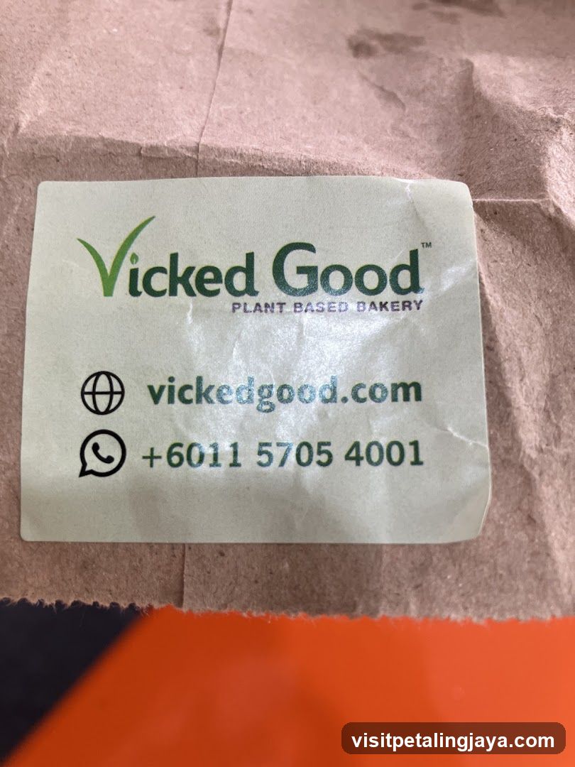 Vicked Good Bakery Label