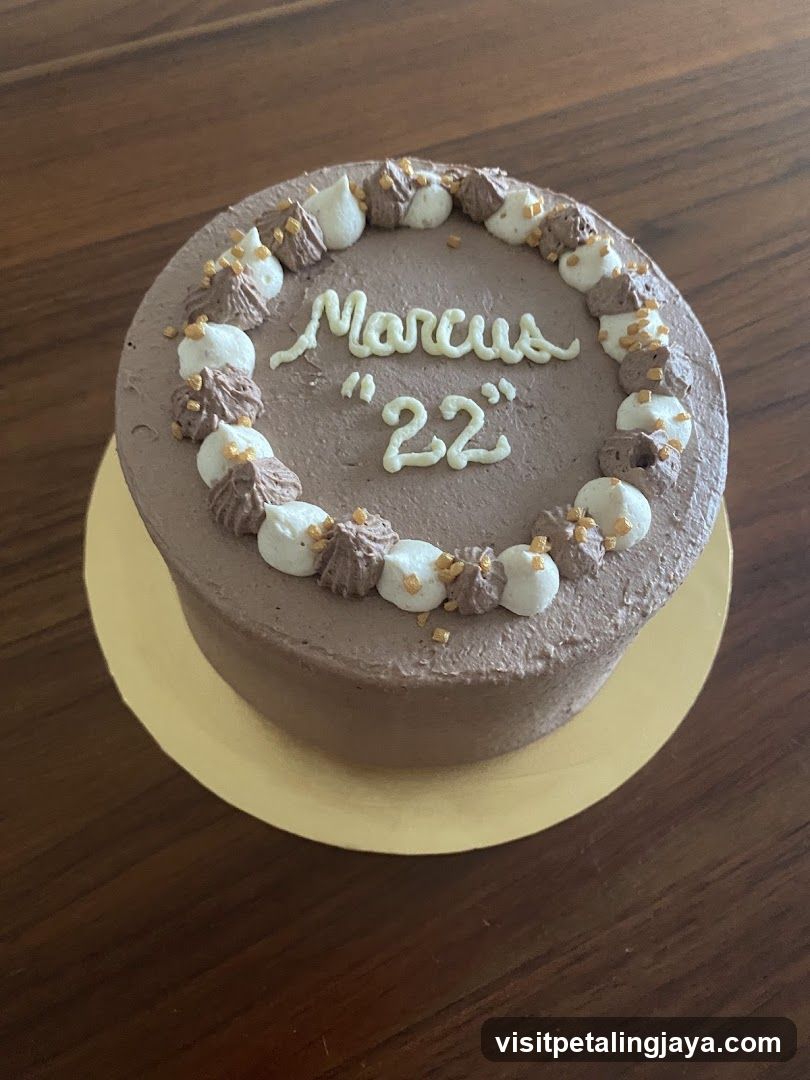 Chocolate Cake with Name and Age