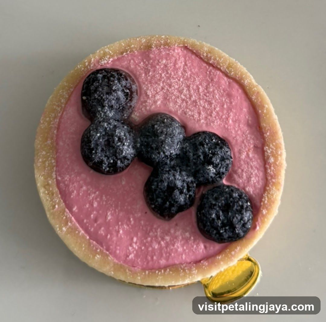 Blueberry Tart with Pink Filling