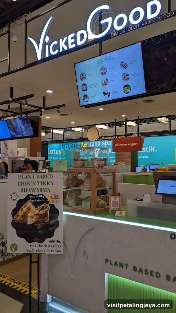 Vicked Good Food Court Interior