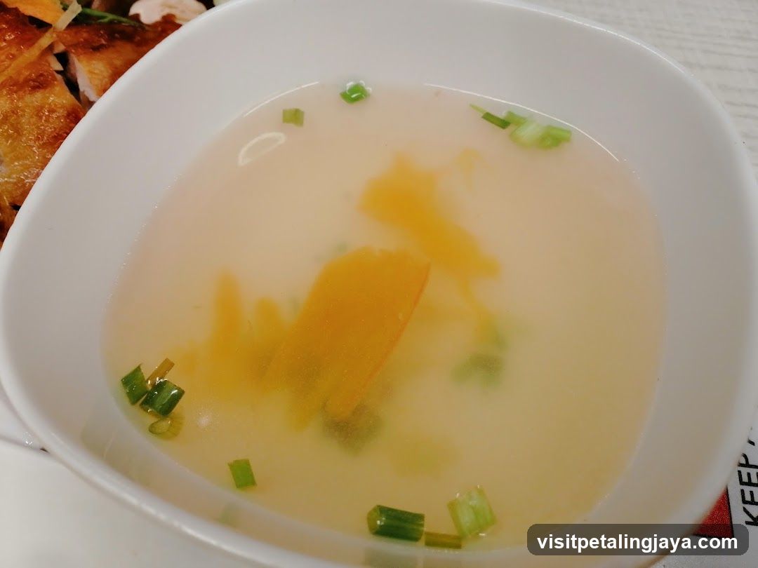 Soup with Green Onions and Carrot