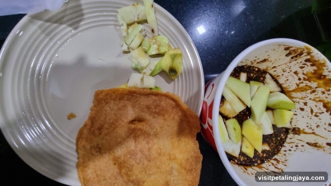 Fried Dough and Mango Salad