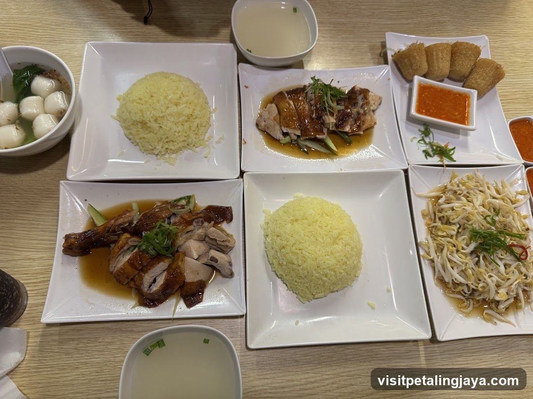 Hainanese Chicken Rice Meal