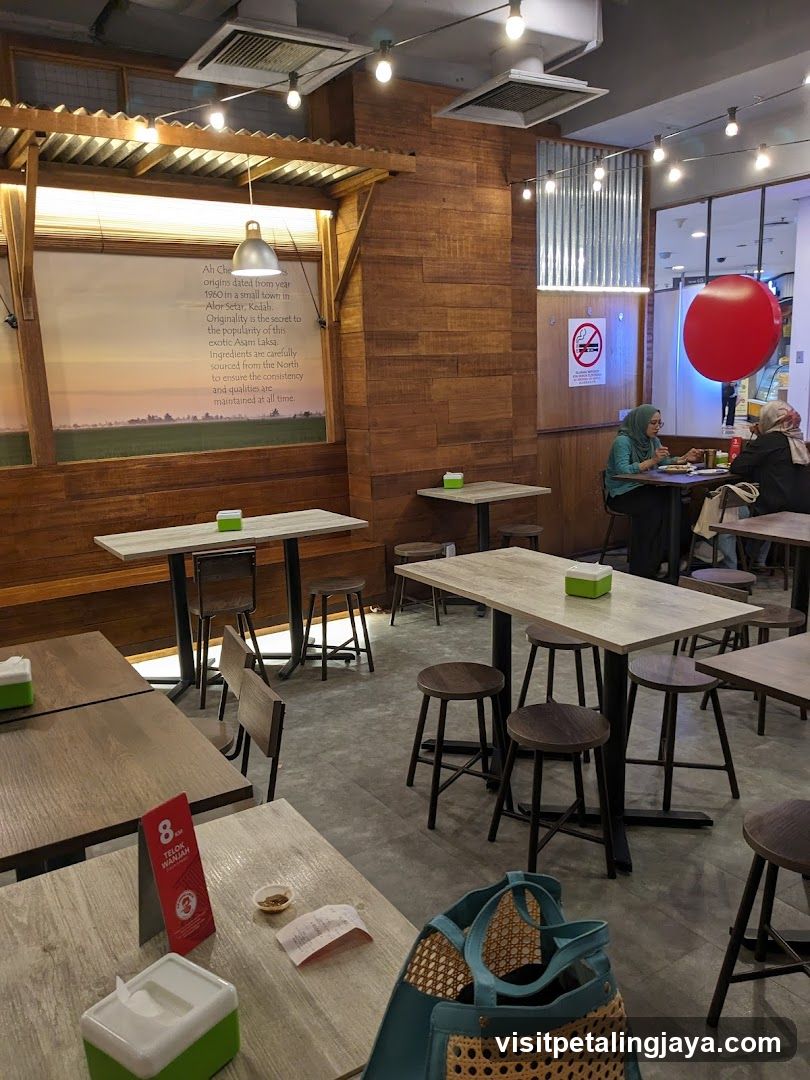Interior of a casual dining restaurant