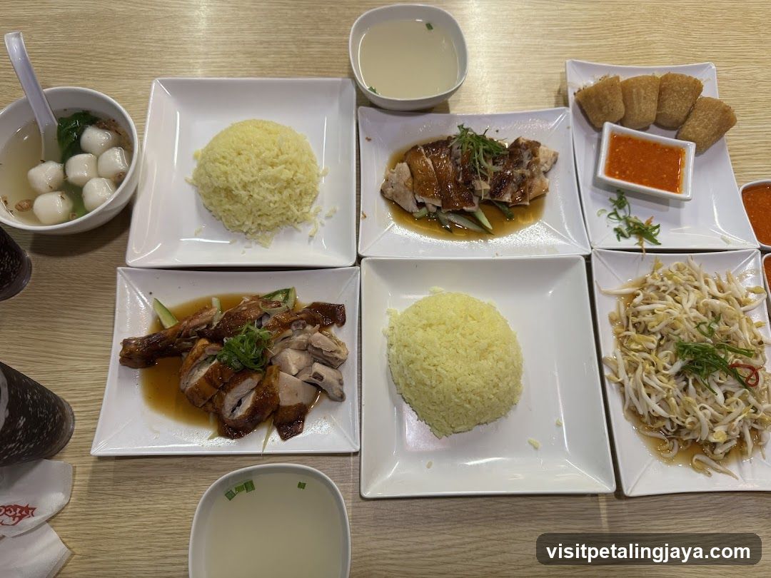 Hainanese Chicken Rice Meal
